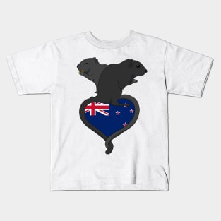 Gerbil New Zealand (dark) Kids T-Shirt